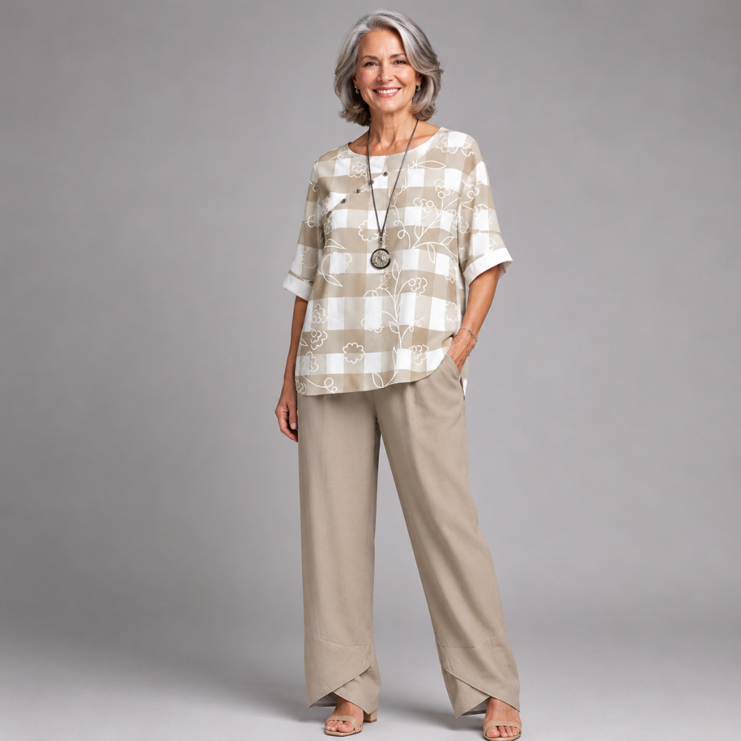 Lilou - Comfortable and Chic Shirt and Pants Set