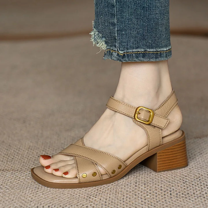 Fiorella™| Heeled Open Toe Shoes