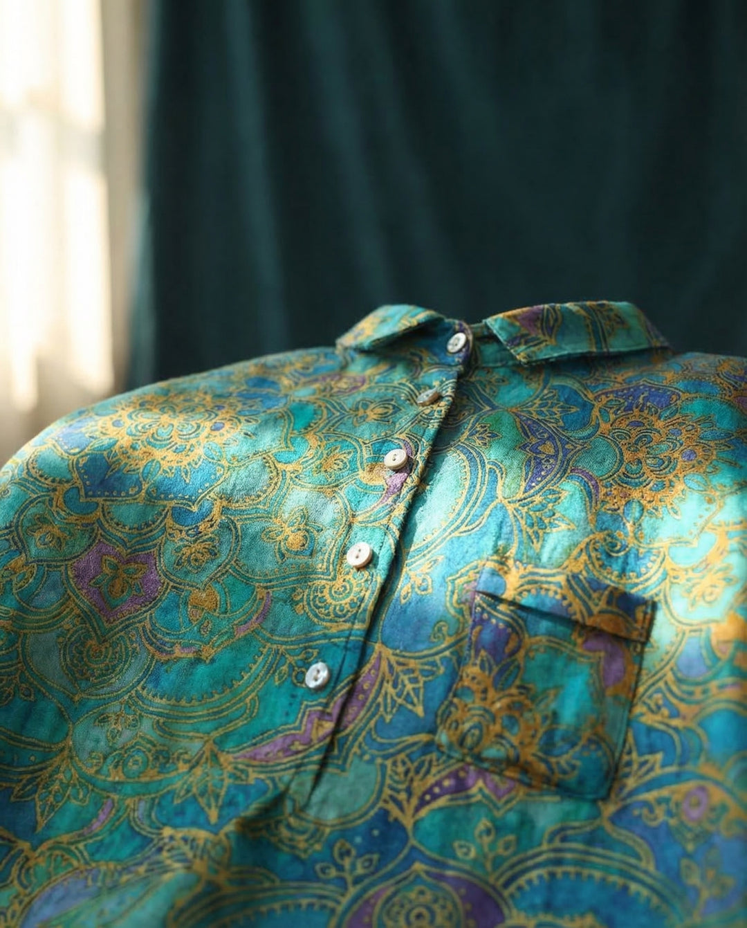Amelia | Mandala Print Shirt
