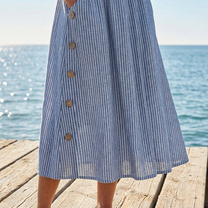 Maeve | Striped Midi Dress